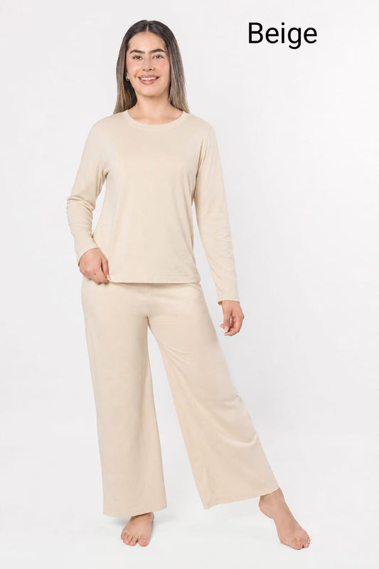 Pijama Manga Larga 100% algodón