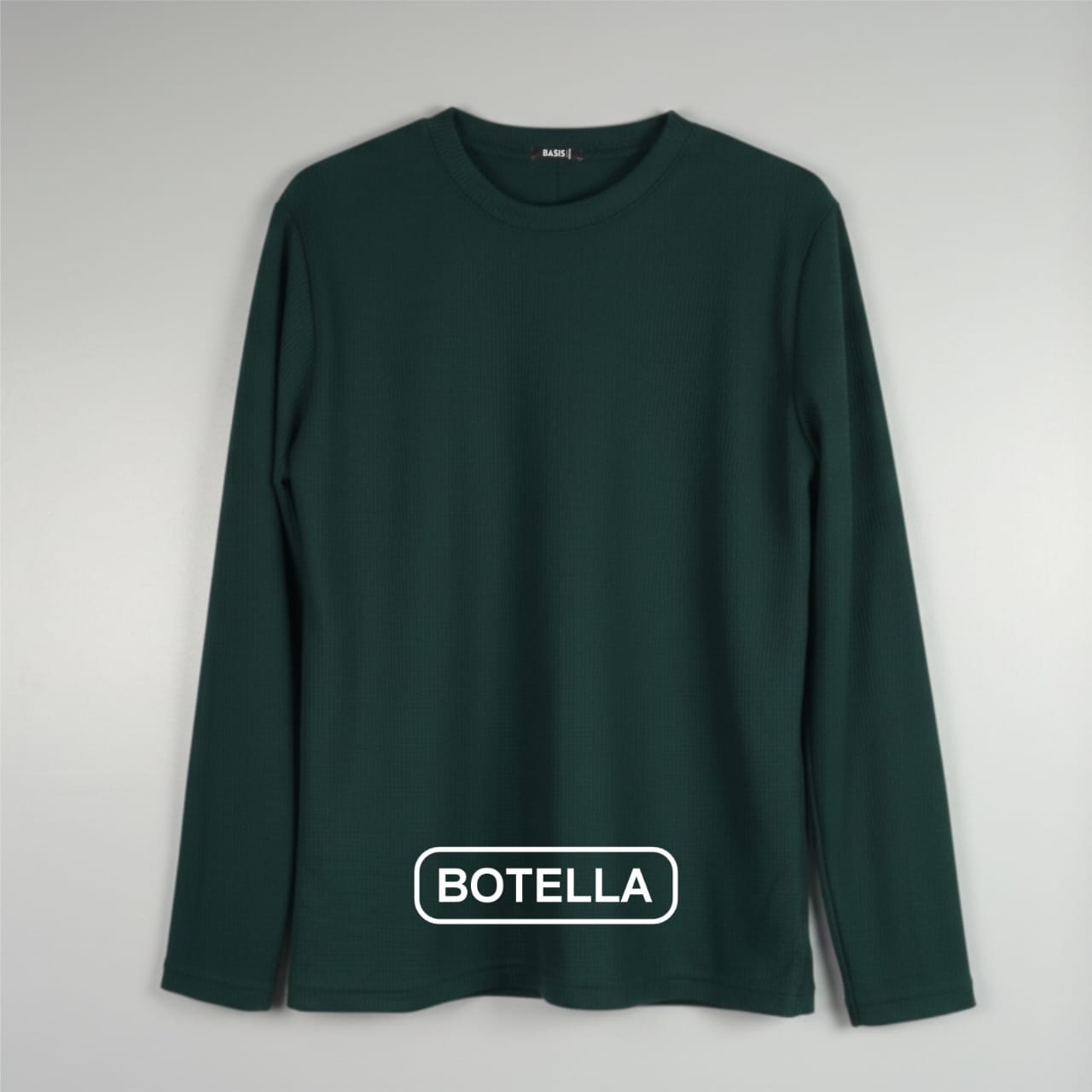 Polo Manga Larga Waffle