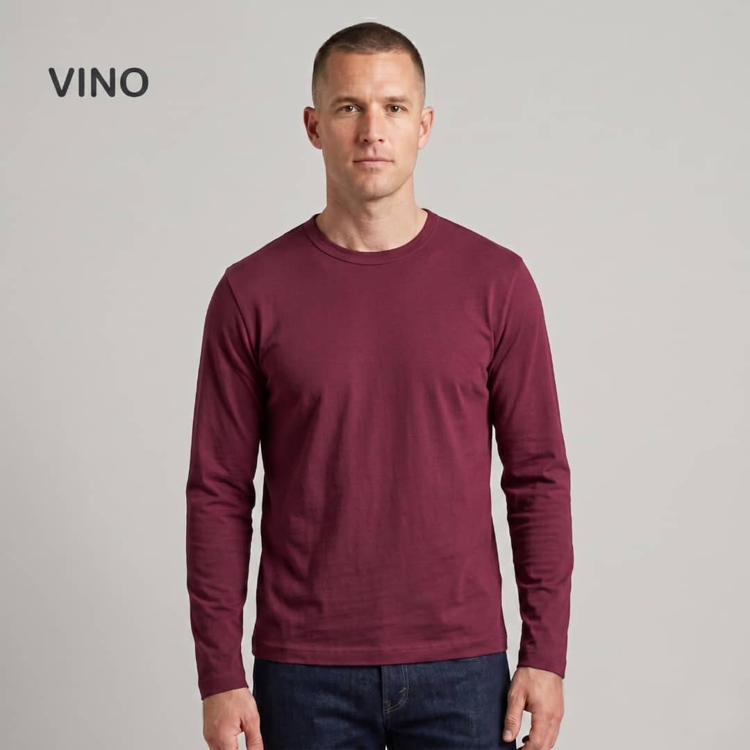 Manga Larga Hombre Jersey Peinado
