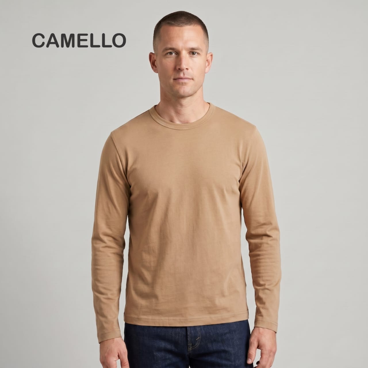 Manga Larga Hombre Jersey Peinado