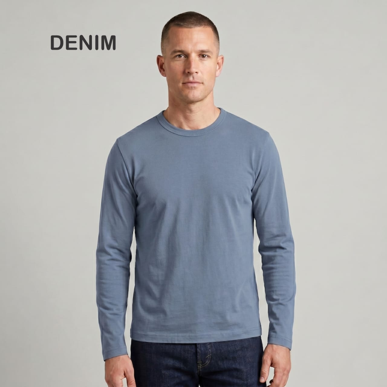 Manga Larga Hombre Jersey Peinado