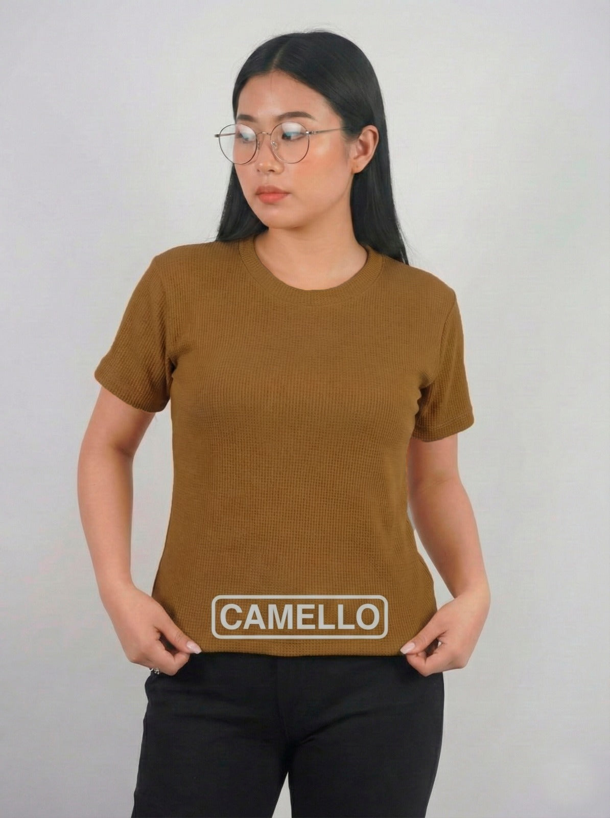Polos Básicos Waffle Dama