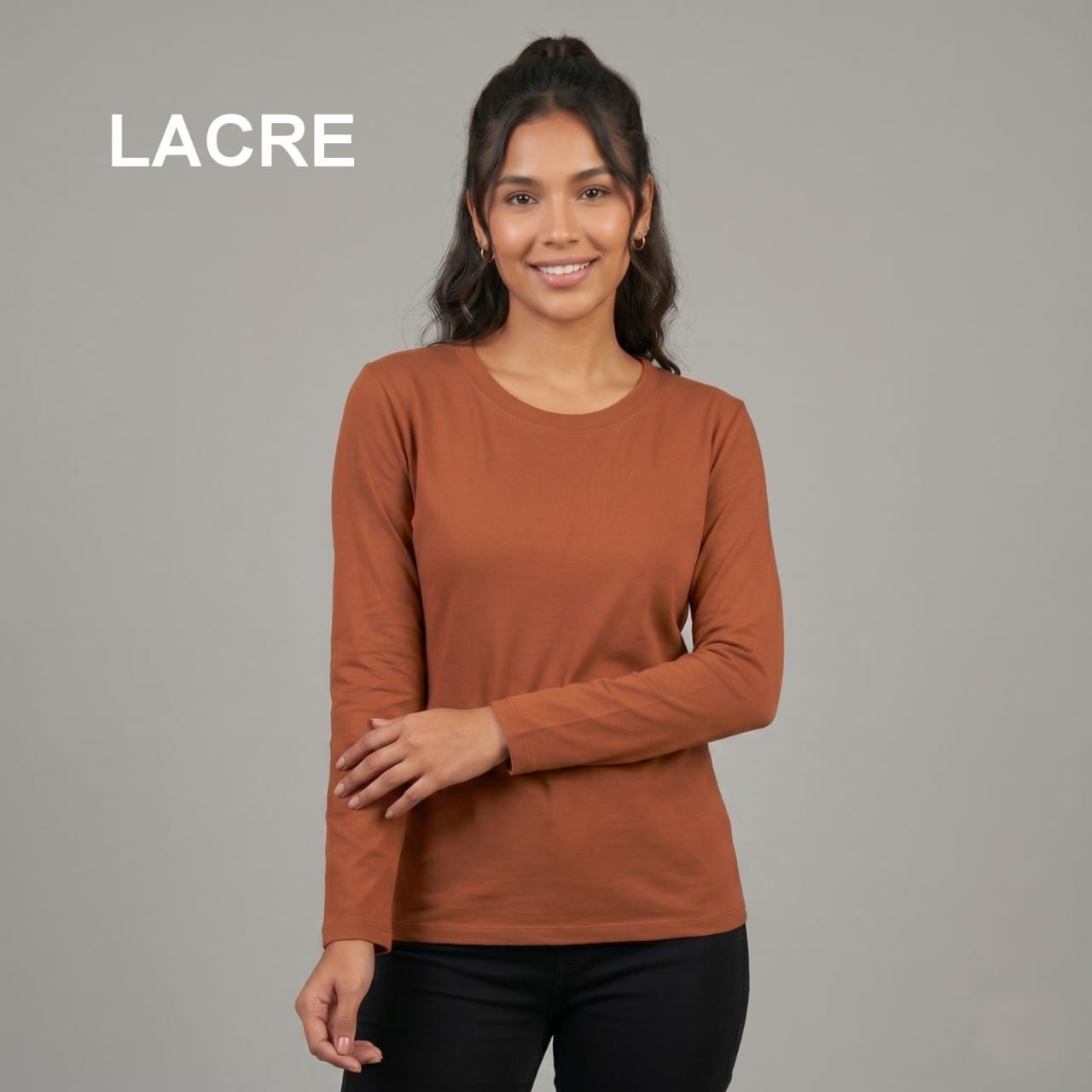 Polo Manga Larga Dama 100% Algodon