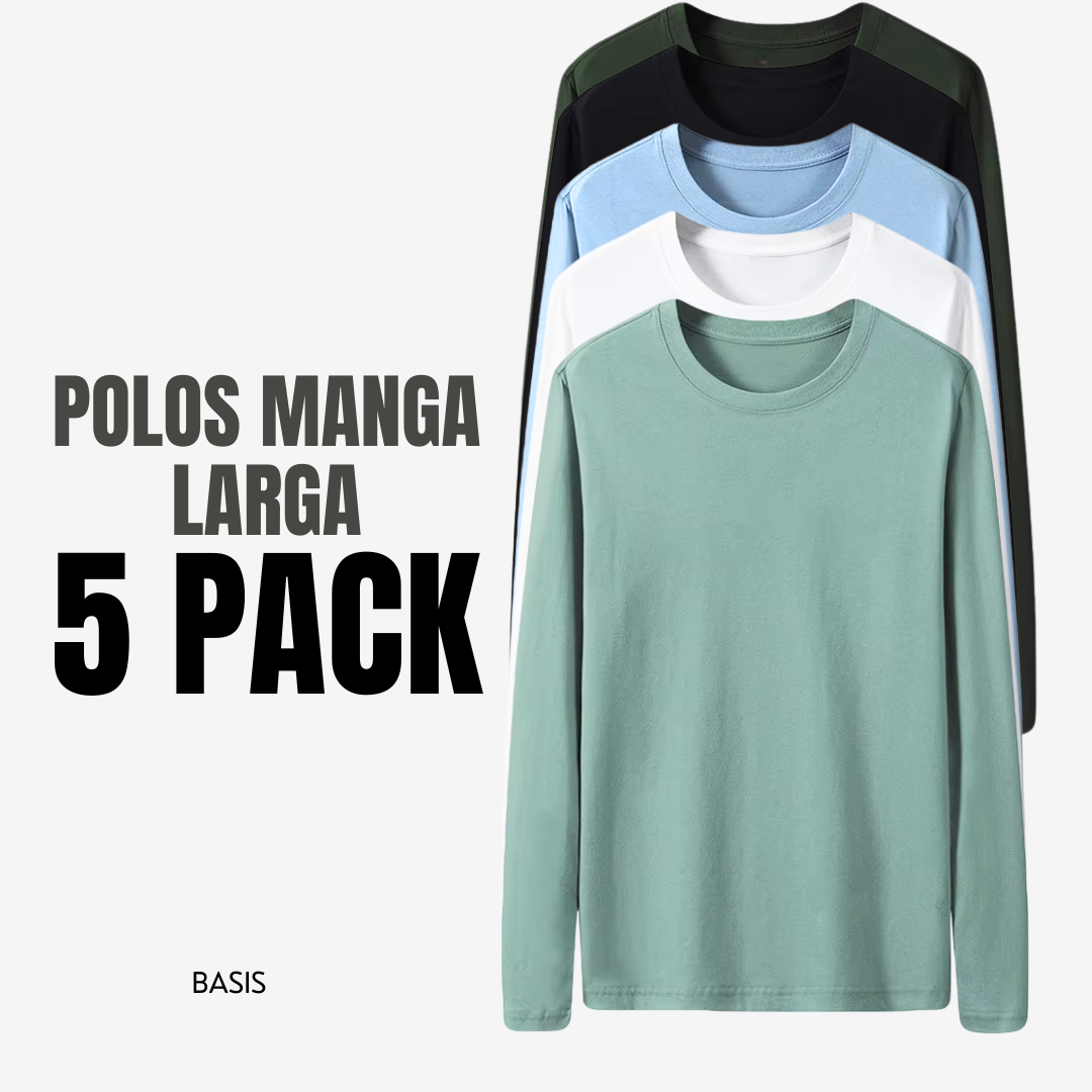 5-PACK Manga Larga Dama